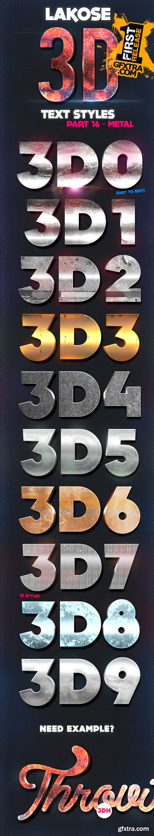 GraphicRiver - Lakose 3D Text Styles Part 16