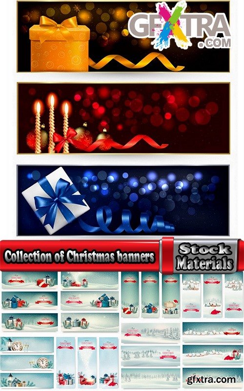 Collection of Christmas banners #2-25 Eps