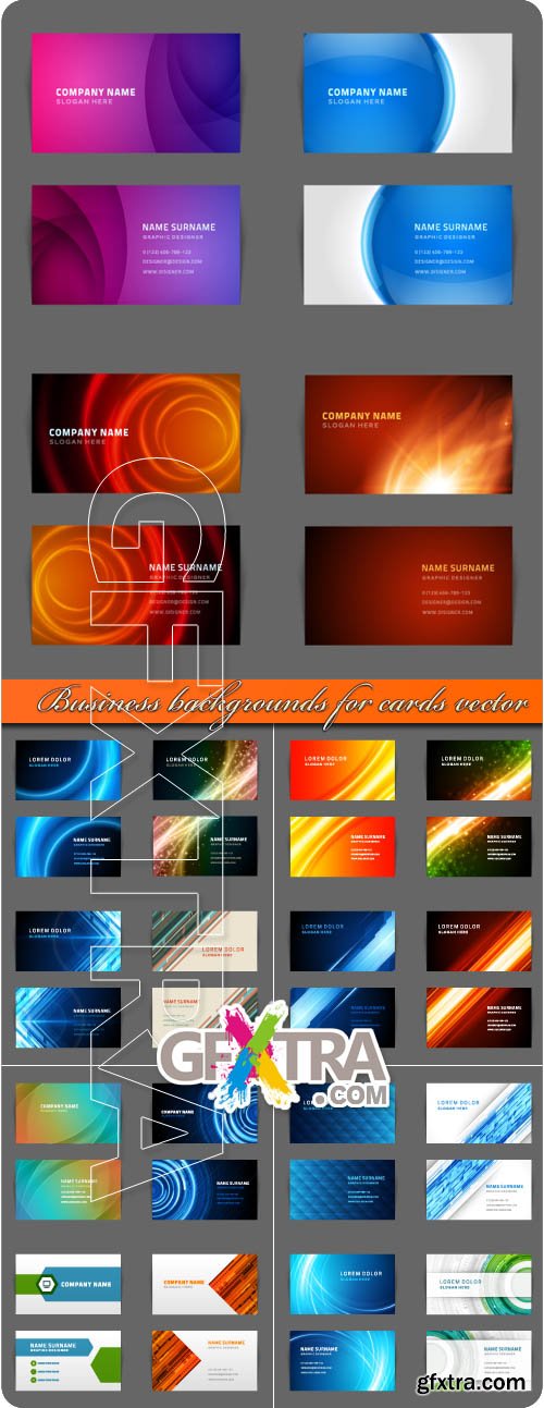 Business backgrounds for cards vector