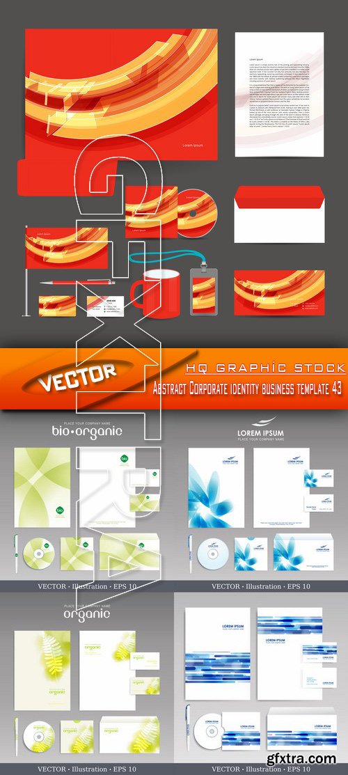 Stock Vector - Abstract Corporate identity business template 43