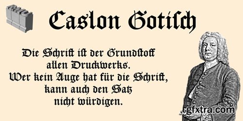 Caslon Gotisch Font Family $25