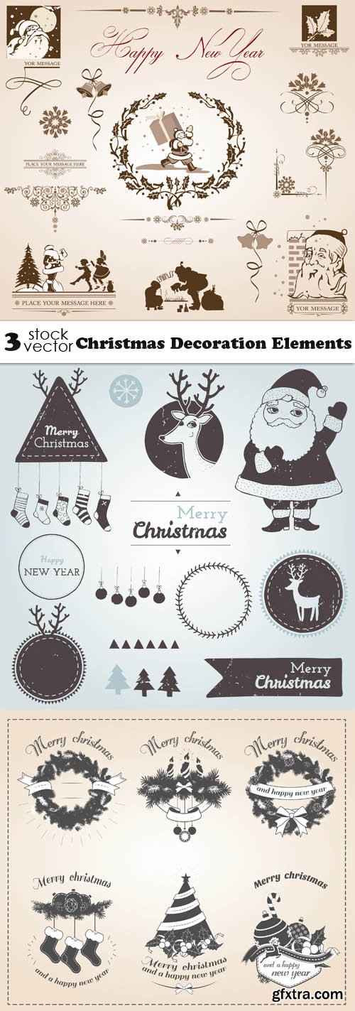 Vectors - Christmas Decoration Elements