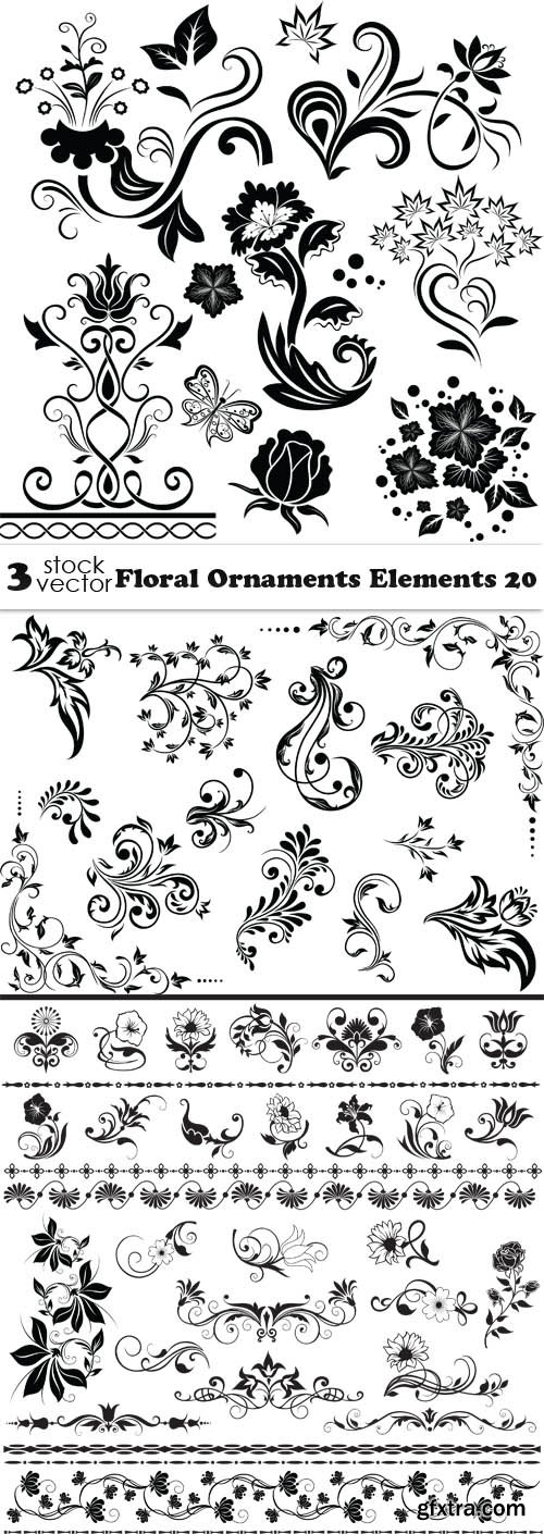 Vectors - Floral Ornaments Elements 20