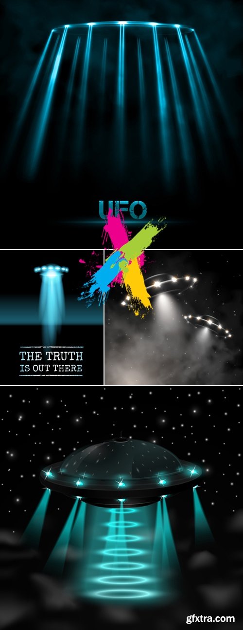 UFO Backgrounds Vector