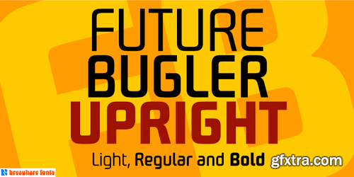 Future Bugler Upright Font Family $95