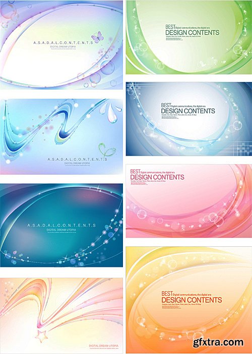 Abstract wavy backgrounds 3