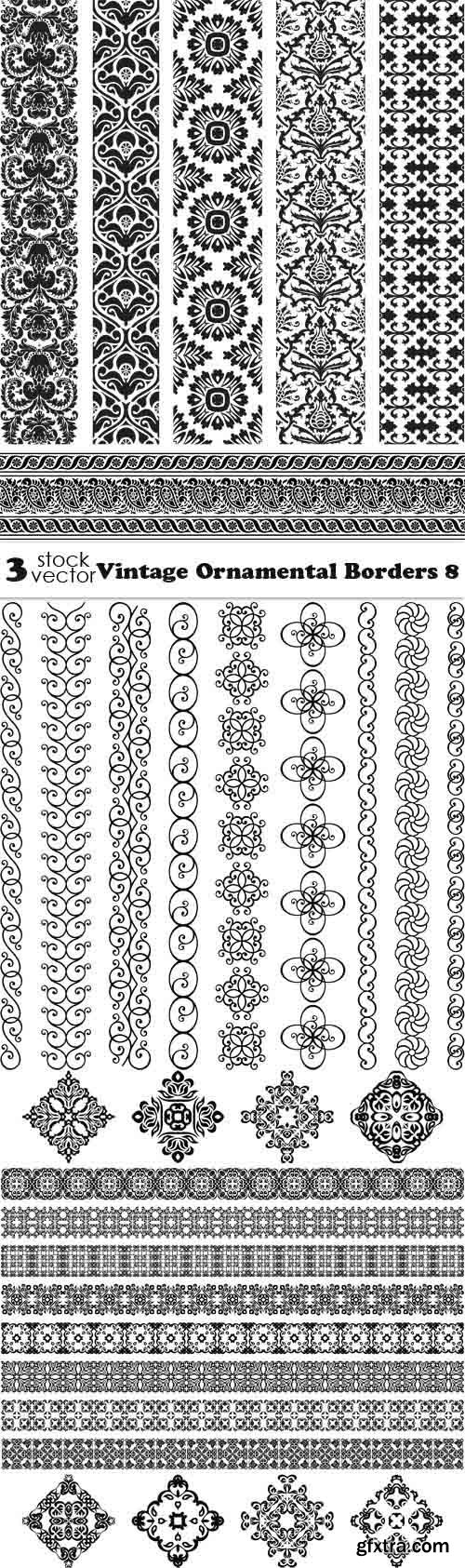 Vectors - Vintage Ornamental Borders 8