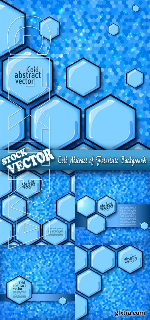 Stock Vector - Cold Abstract of Futuristic Backgrounds