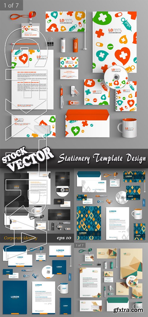 Stock Vector - Stationery Template Design