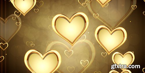 Videohive - Golden Hearts 1498538
