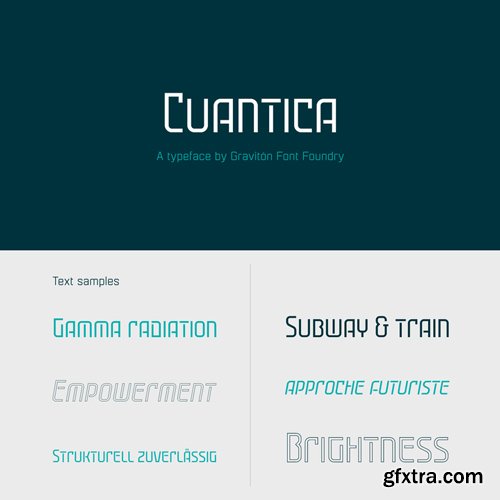 Cuantica Font Family 4xOTF $45