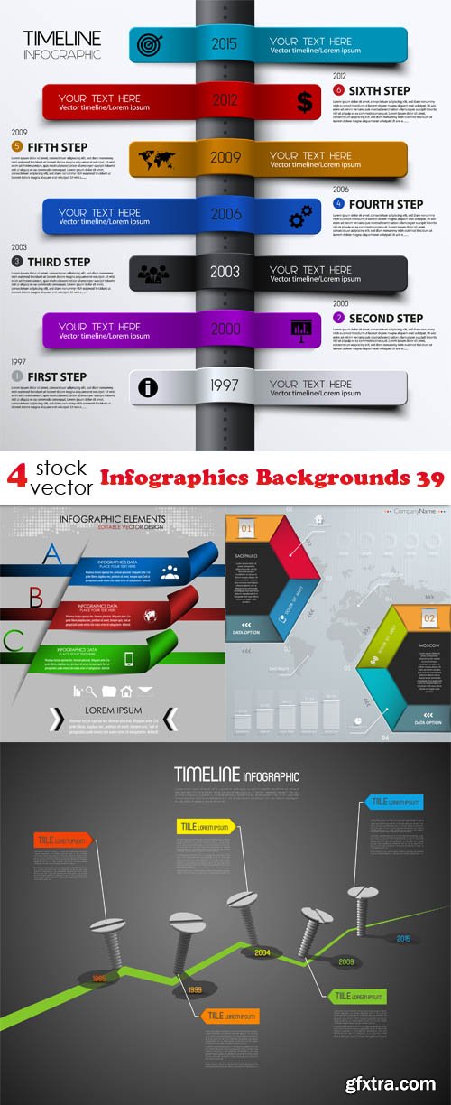 Vectors - Infographics Backgrounds 39