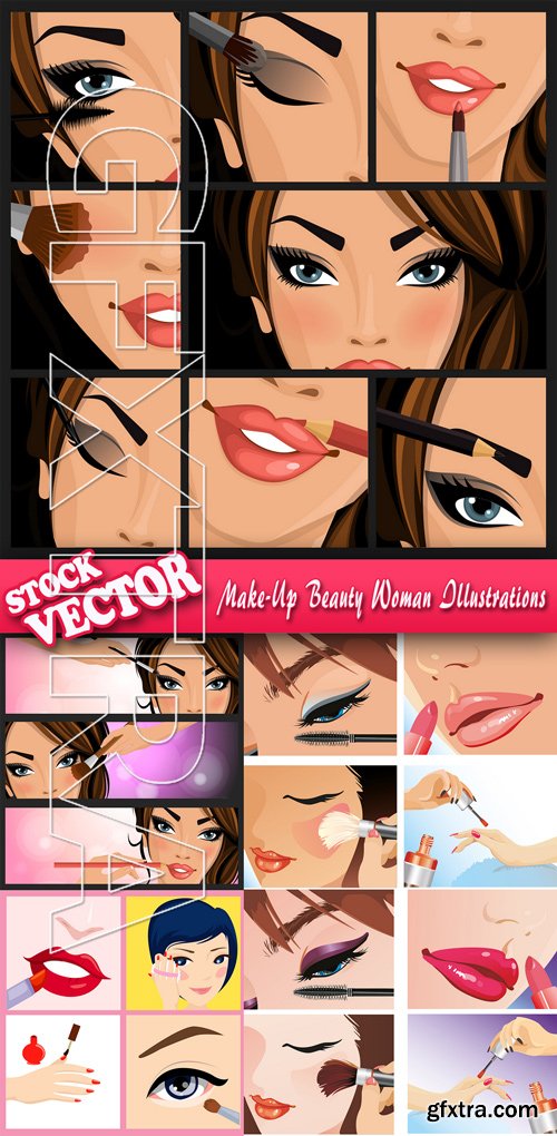 Stock Vector - Make-Up Beauty Woman Illustrations
