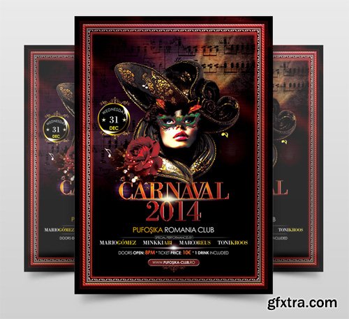 Carnaval 2014 Poster Flyer