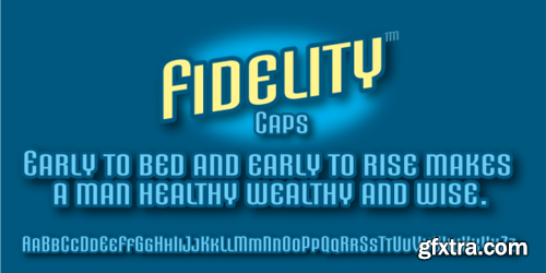 Fidelity Caps Font Family $20