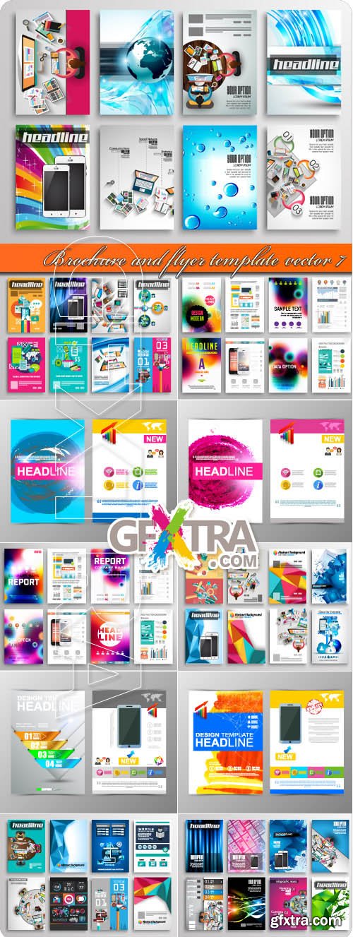 Brochure and flyer template vector 7
