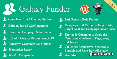 CodeCanyon - Galaxy Funder v4.9 - WooCommerce Crowdfunding System