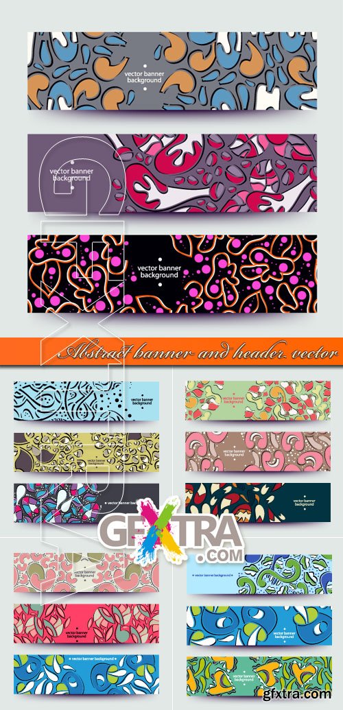 Abstract banner and header vector