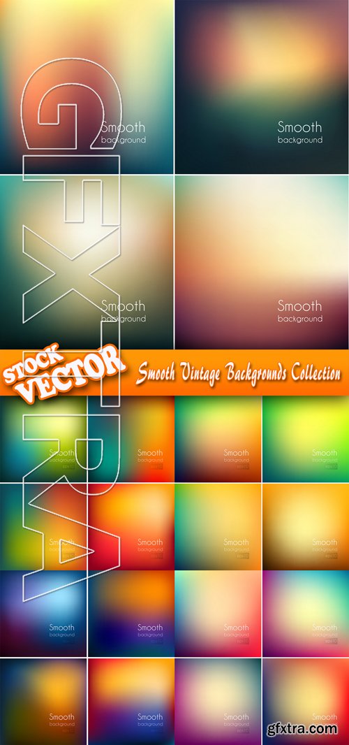 Stock Vector - Smooth Vintage Backgrounds Collection