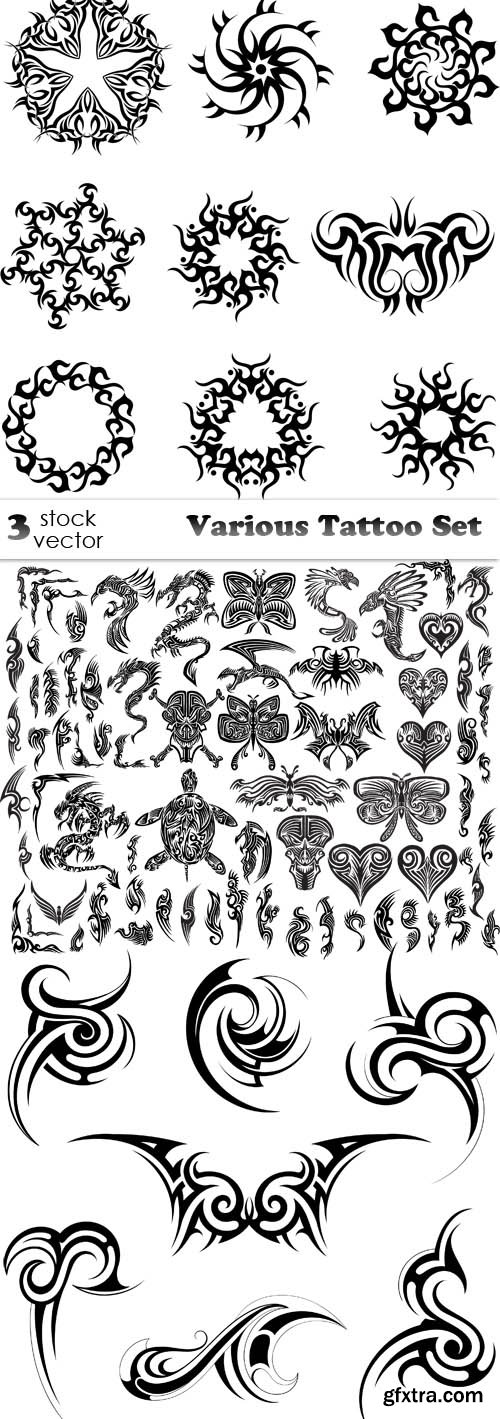 Vectors - Various Tattoo Set