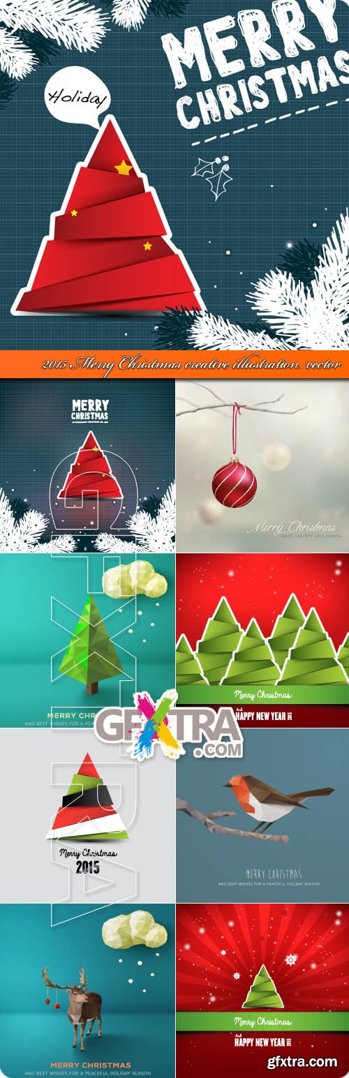 Merry Christmas creative illustration vector