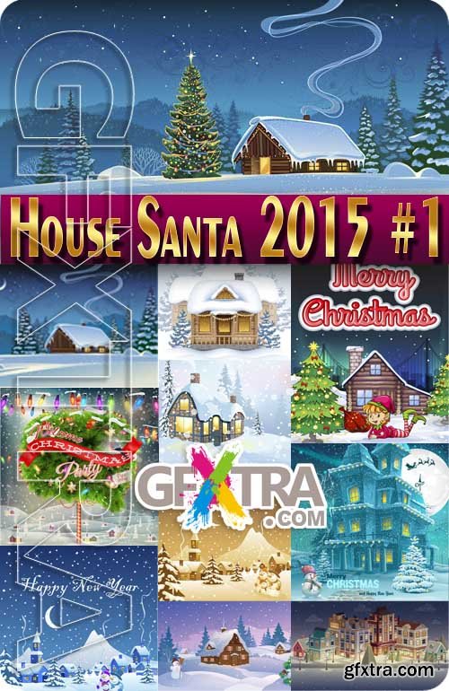 Santa\'s House #1 - Stock Vector