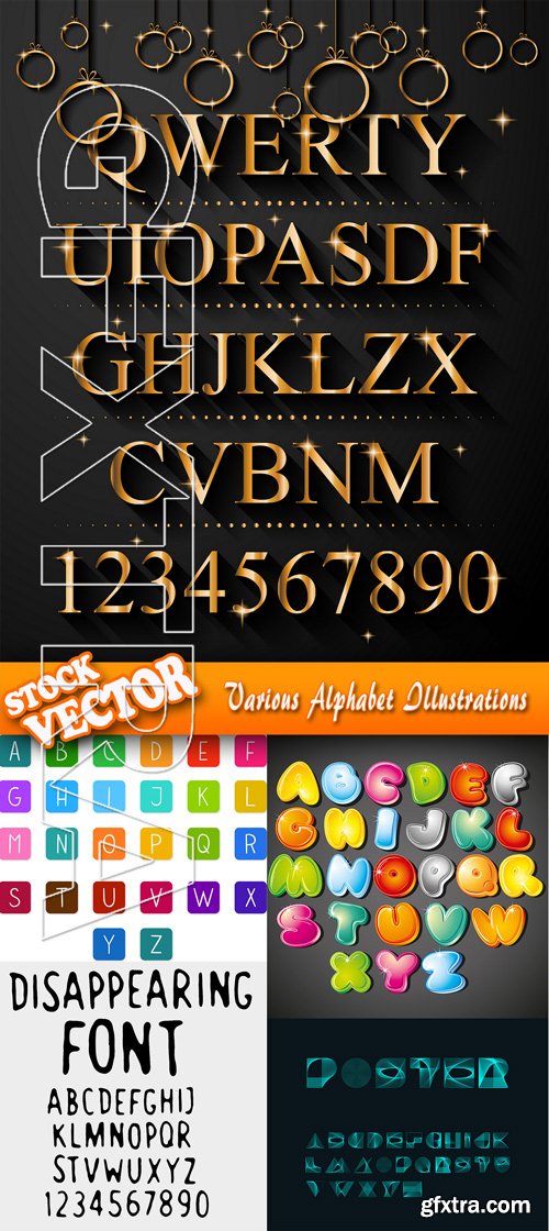 Stock Vector - Various Alphabet Illustrations