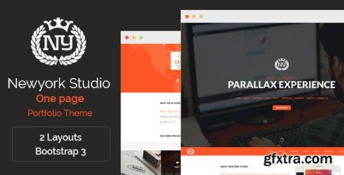 ThemeForest - Newyork Studio - One Page Parallax Theme