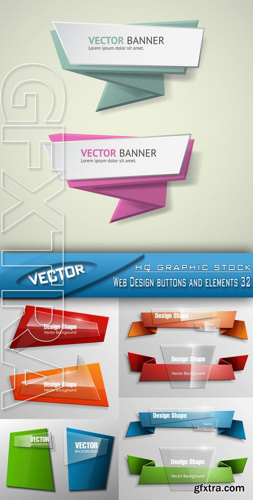 Stock Vector - Web Design buttons and elements 32