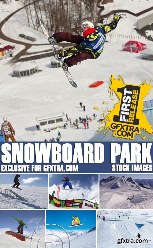 Stock Photos - Snowboard park, 25xJPG