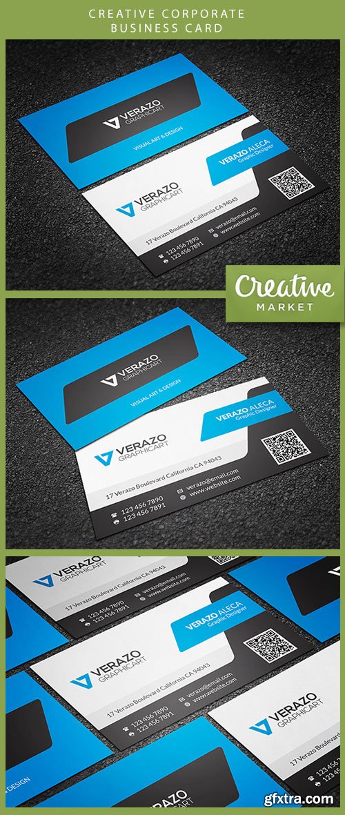 Creative Corporate Business Card CM 50676