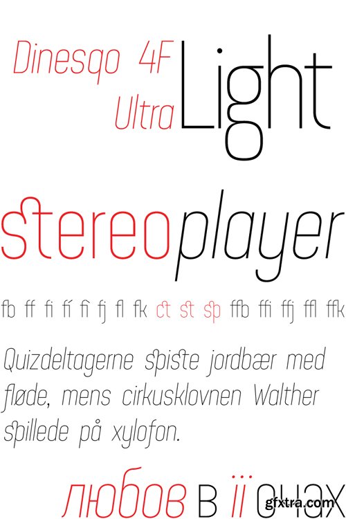 Dinesqo 4F Font Family $25