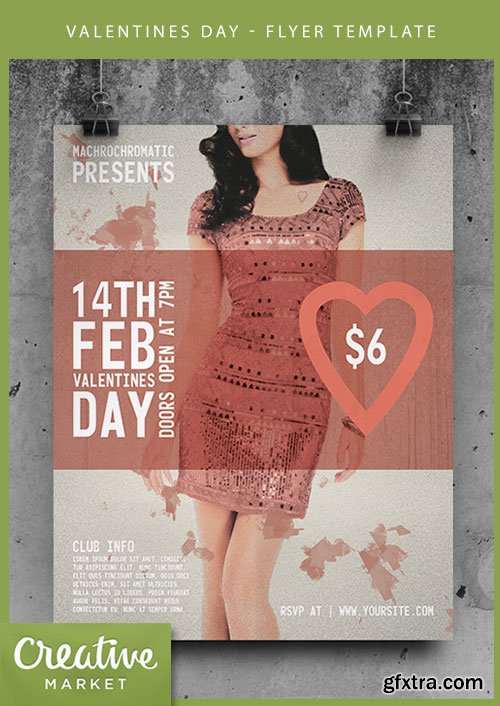 Valentines Day - Flyer Template CM 40636