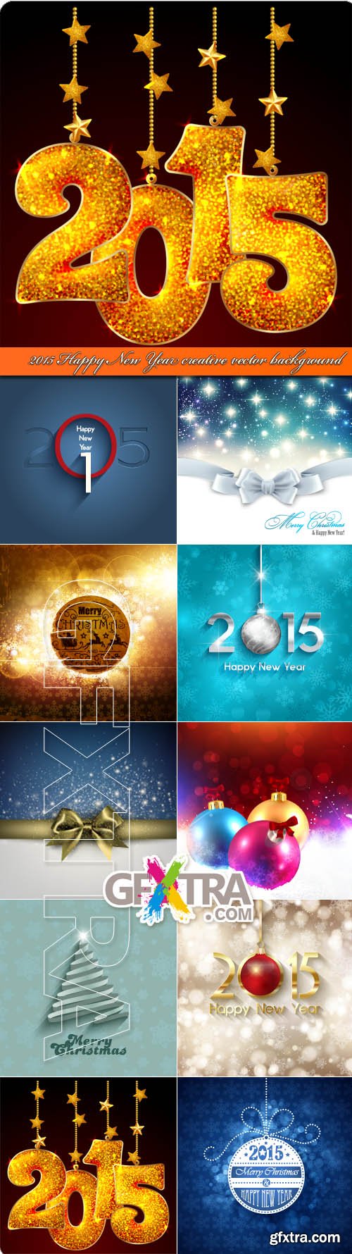 2015 Happy New Year creative vector background