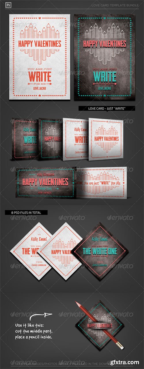 GraphicRiver - Valentine Love Card - Just Write for Me