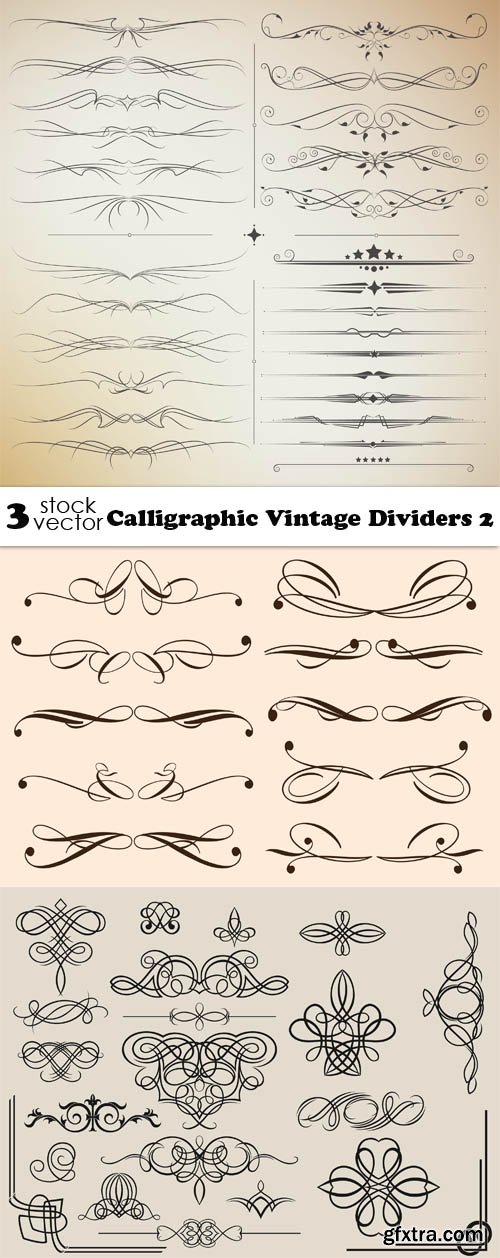 Vectors - Calligraphic Vintage Dividers 2