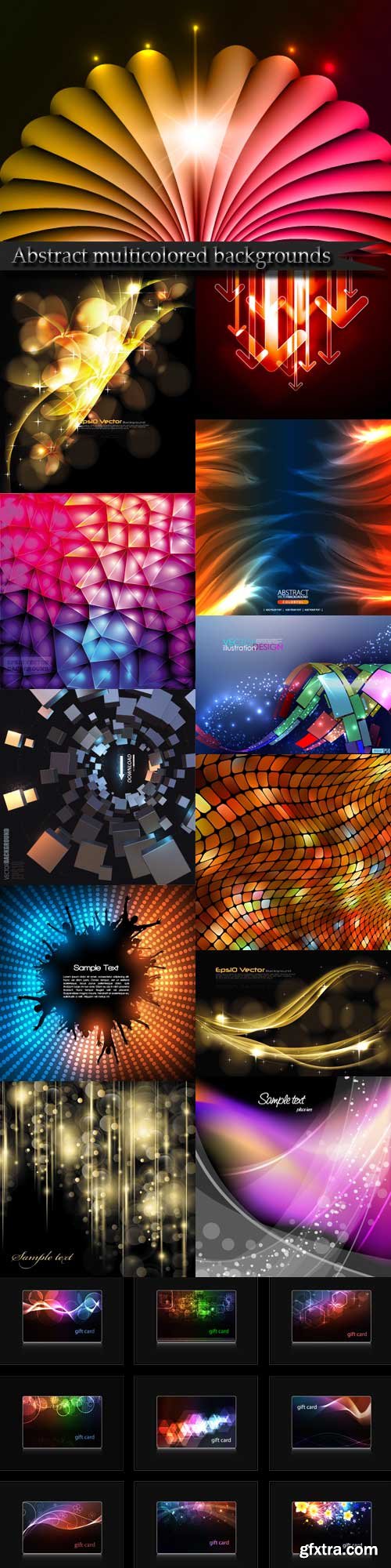 Abstract multicolored backgrounds