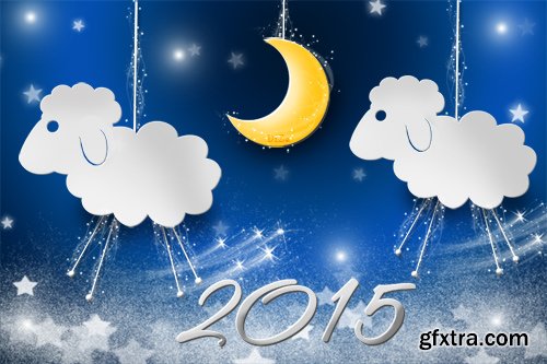 PSD Sheeps in the starry sky 2015