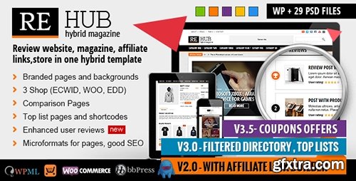 ThemeForest - REHub v3.6 - Directory, Shop, Coupon, Affiliate Theme