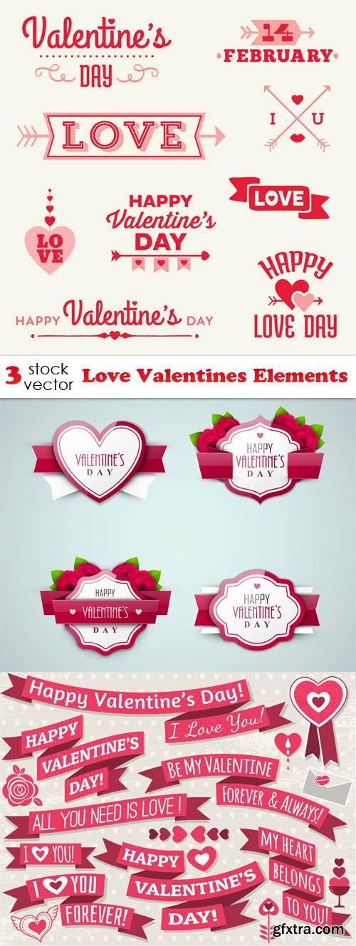 Vectors - Love Valentines Elements