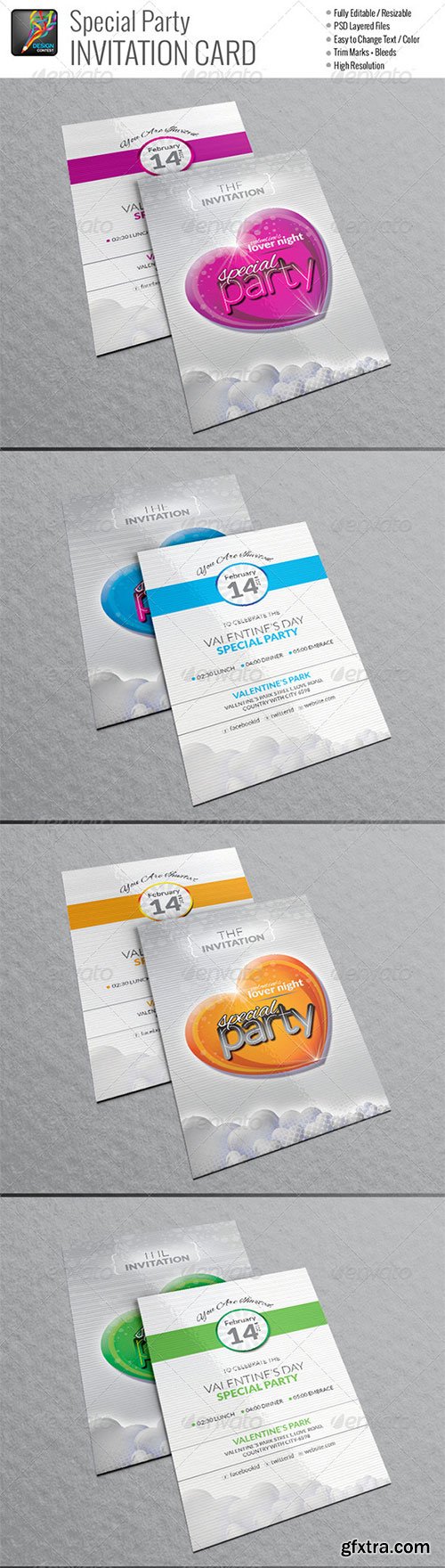 GraphicRiver - Special Party Invitation Cards