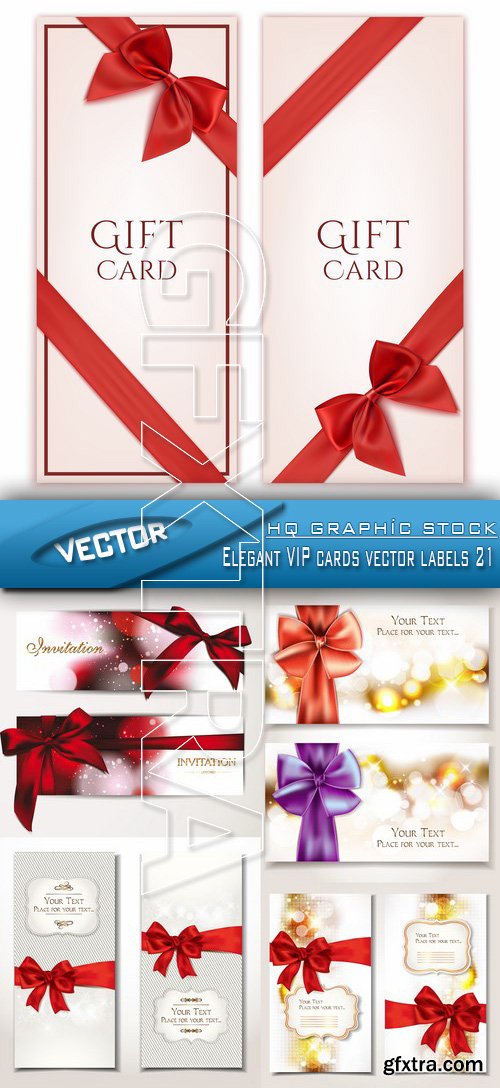 Stock Vector - Elegant VIP cards vector labels 21
