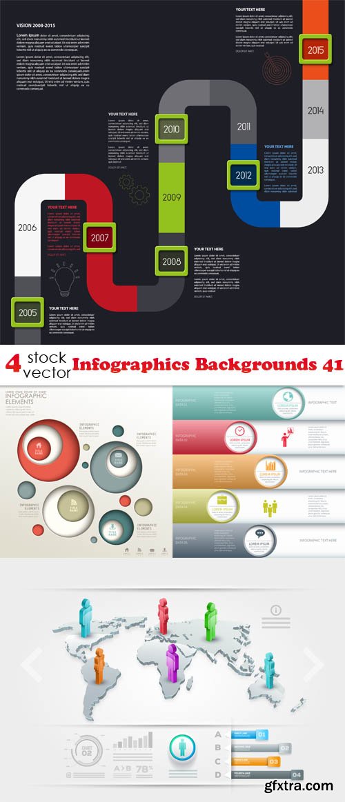 Vectors - Infographics Backgrounds 41