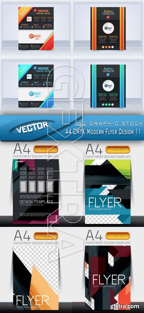 Stock Vector - A4 CMYK Modern Flyer Design 11