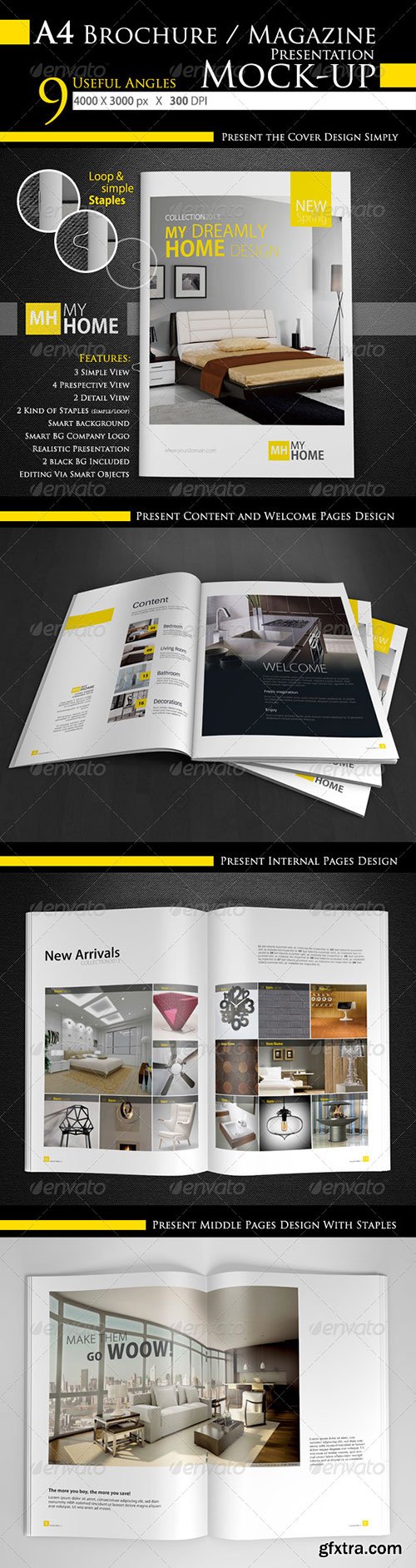 GraphicRiver - Photorealistic A4 Brochure / Magazine Mock-Up