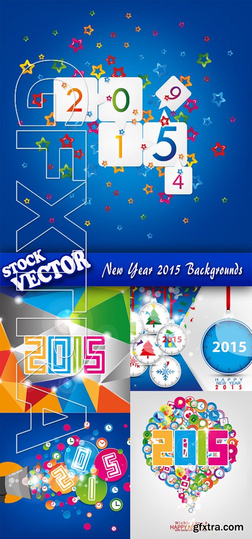 Stock Vector - New Year 2015 Backgrounds