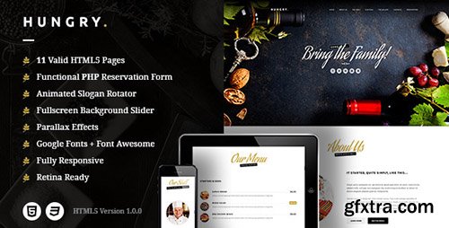 ThemeForest - Hungry - A One-Page HTML Restaurant Template - RIP