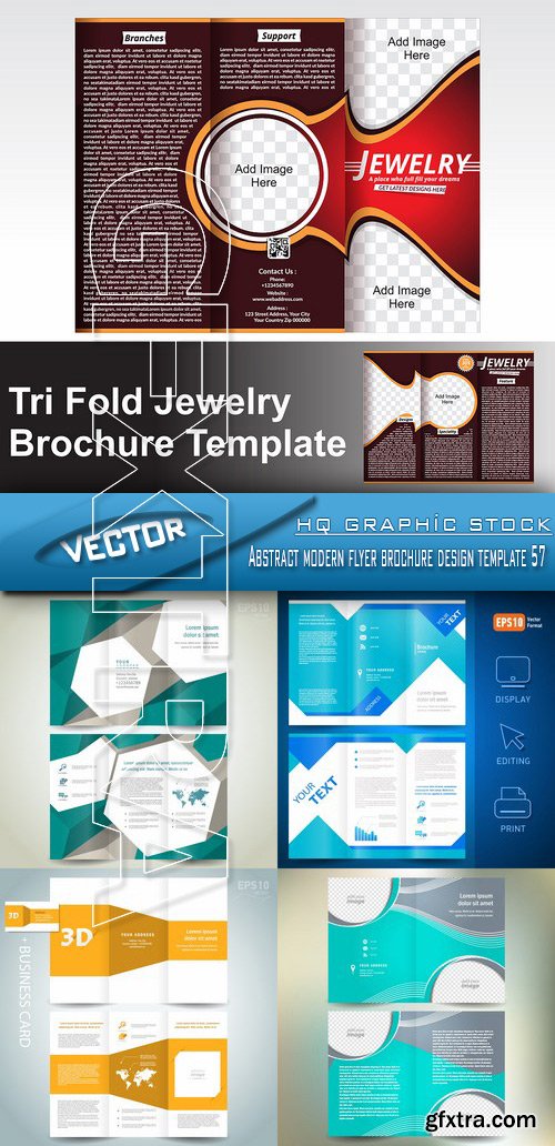Stock Vector - Abstract modern flyer brochure design template 57