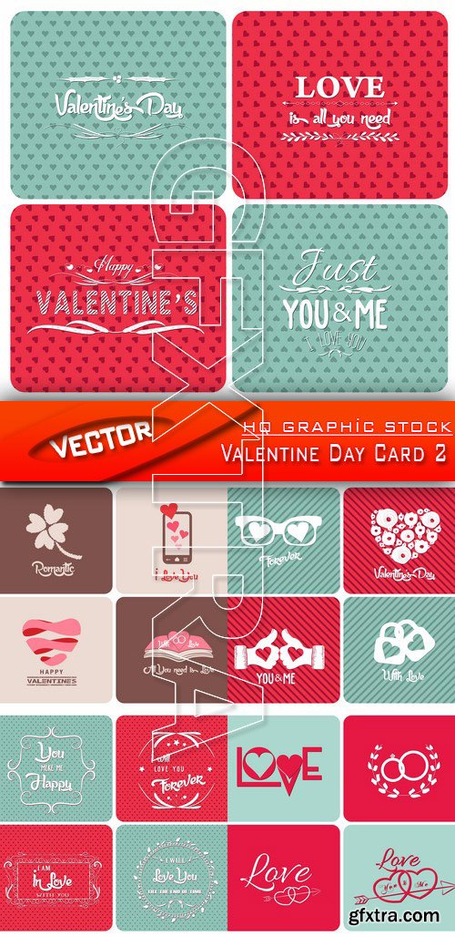 Stock Vector - Valentine Day Card 2