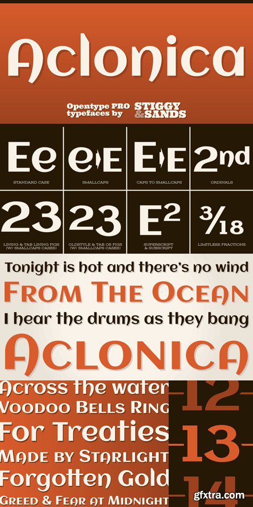 Aclonica Pro Font Family $29